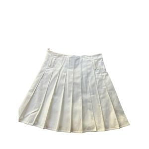 Burberry London Cream Pleated Womens Skirt 10
